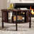 Round Coffee Table with Storage in 30.3" for Living Room-1531299414-1531299415