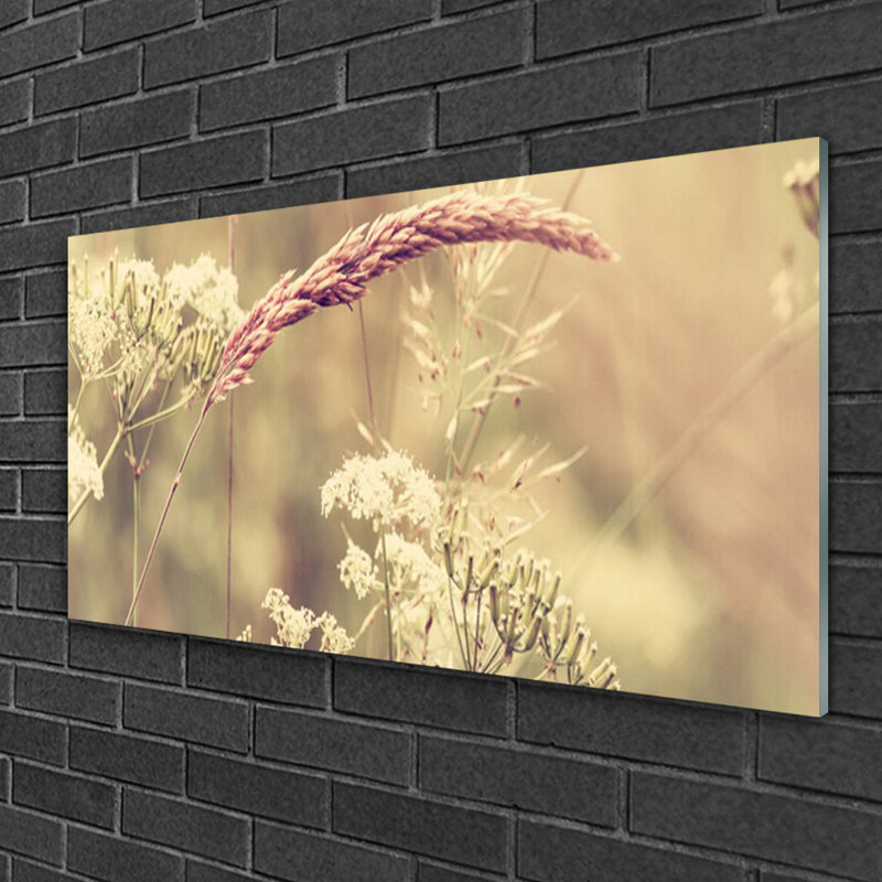 Floral Wild Plants - No Frame Print on Glass