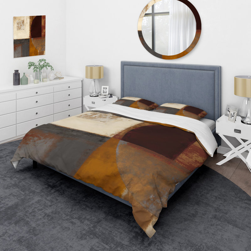 Chocolate Brown Elementary V BeddingMicrofiber / Polyester Duvet Cover Set, Twin Duvet Cover + 1 Standard Sham