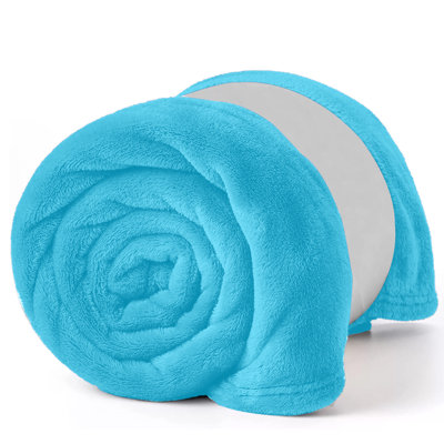 Reversible Plain Weave Fleece Throw Blanket