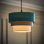 20cm H Fabric Round Pendant Shade ( Slip-On )-1401120362