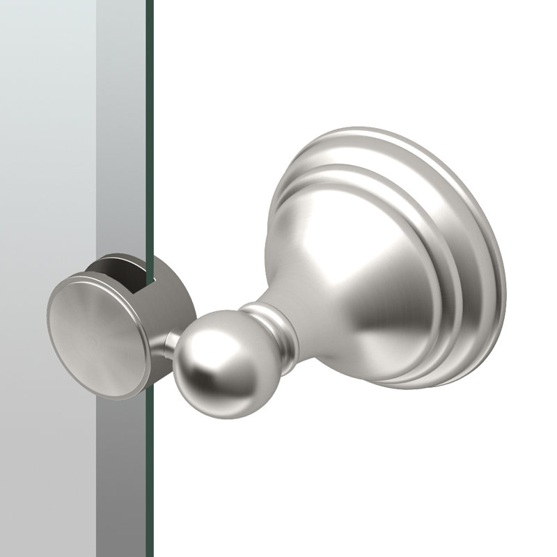 Miroir de salle de bain Charlotte Miroir mural pivotant et biseauté, H 31,5 po x l 27 po, Nickel satiné