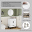 Meuble-lavabo moderne de 24 pouces avec lavabo, charnières à fermeture en douceur et rangement spacieux pour des salles de bain élégantes et fonctionnelles
