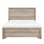 Lit simple au fini naturel - Égratignures et taches avec stratifié pour tableau de décoration de chambre à coucher-1418748028