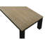 Table moderne brune et noire: fonction en bois pour le salon, style carré rectangulaire: utilisation polyvalente