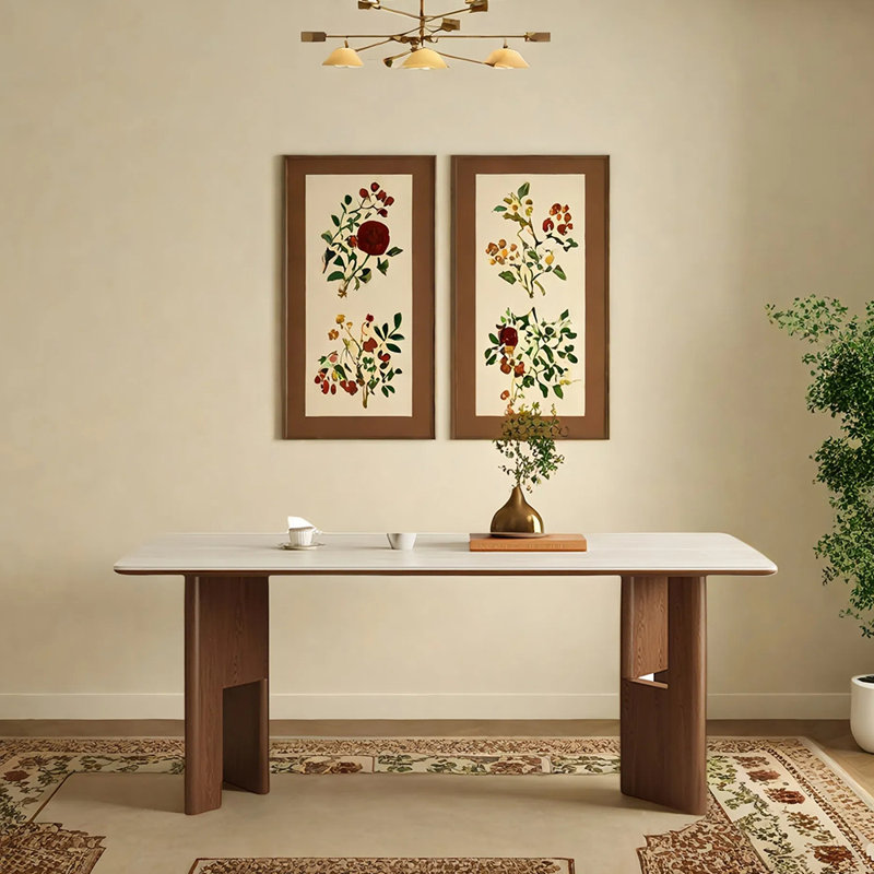 Table de salle à manger rectangulaire, H 29,52 po x L 62,99 po x l 31,49 po