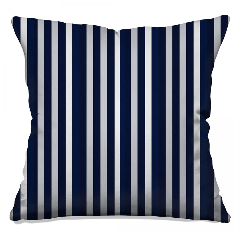 Coussin Blue Stripes, 14 X 14 pouces