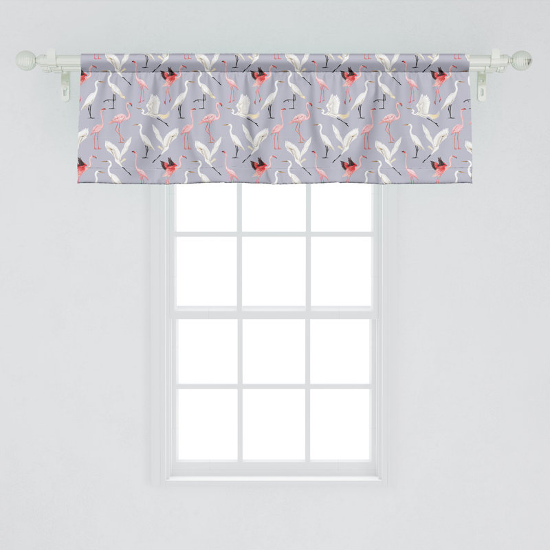 Ambesonne flamant rose lot de 2 cantonnière volante motif tropical 54 "x 18" mauve multicolore