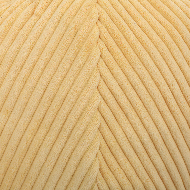 Modern Simple and Comfortable Bean Bag Chair, Mustard Yellow Fabric