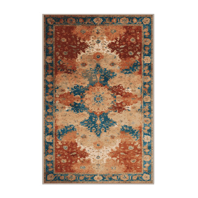 Tapis brun français lavable à la machine