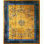 Antique Art Deco Chinese Floral Medallion Yellow Gold Color Area Rug