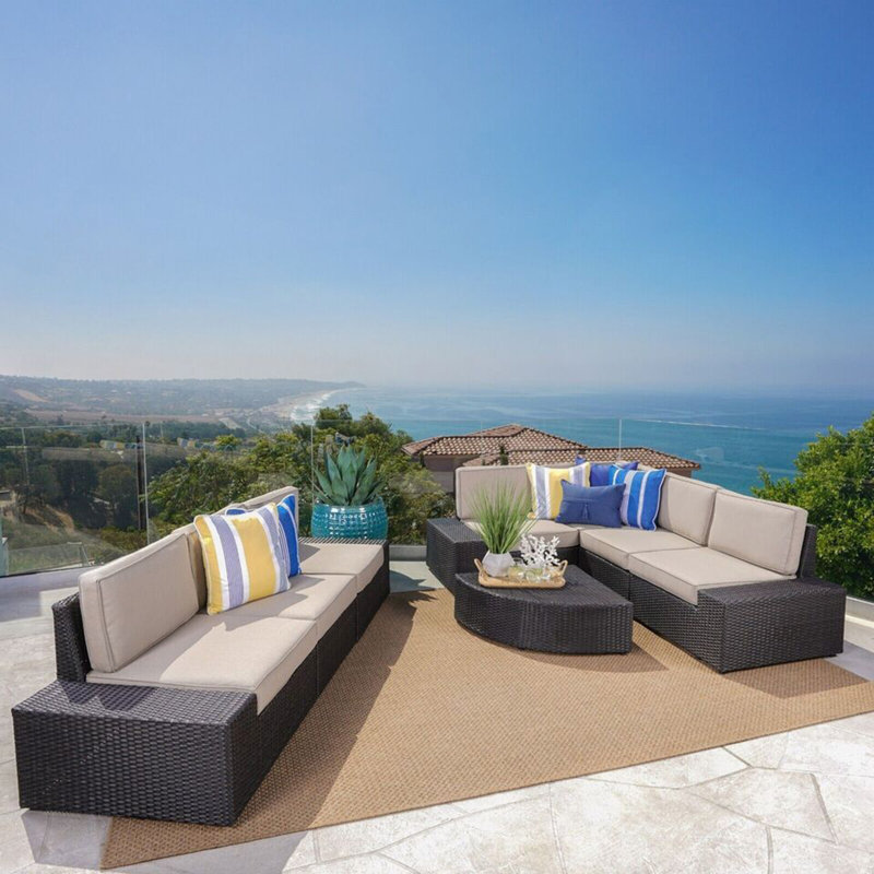 Ensemble modulaire d'extérieur 8 pièces Santa Cruz