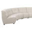 Canapé modulaire rembourré ivoire 8 pièces Ivory