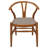 Hykeem Wood Wishbone Dining Side Chair Walnut