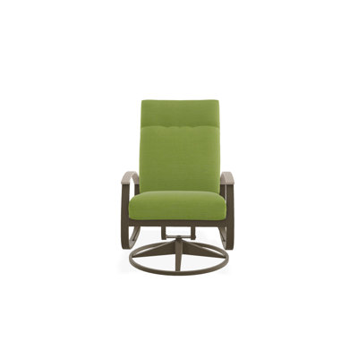 Chaise de patio pivotante avec coussins Askar