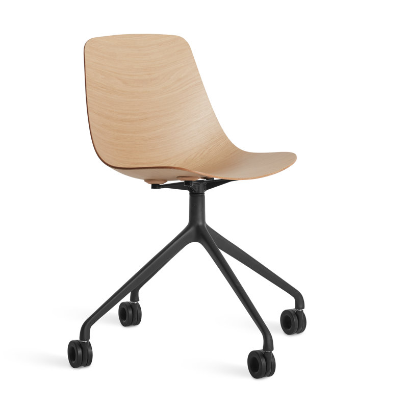 Blu Dot Clean Cut Task Chair, White Oak/Black
