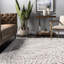 Tapis beige à motif abstrait Rella-478331227