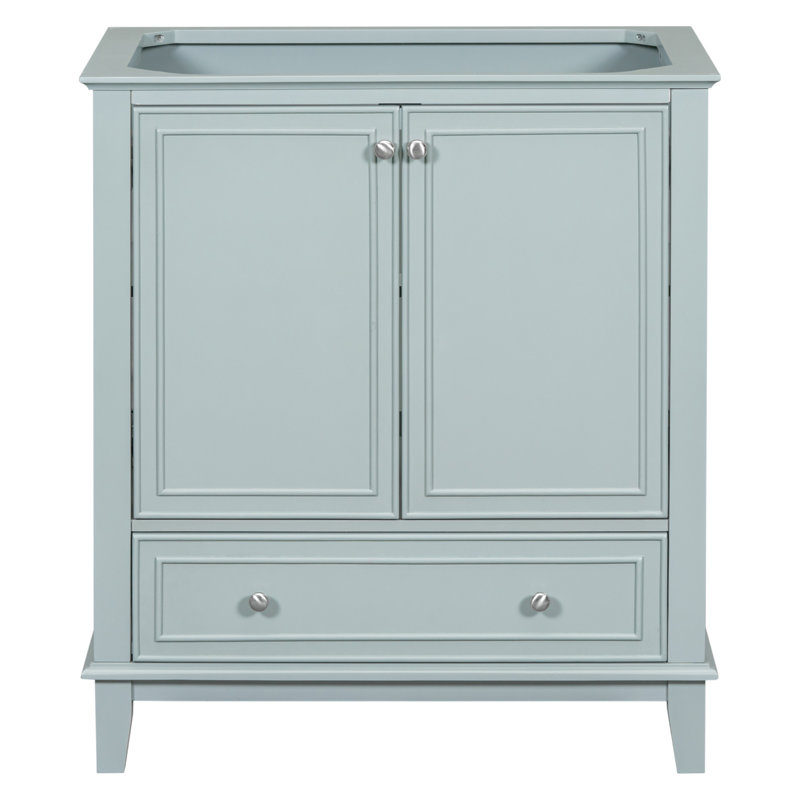 Single Bathroom Vanity Base Only, Green