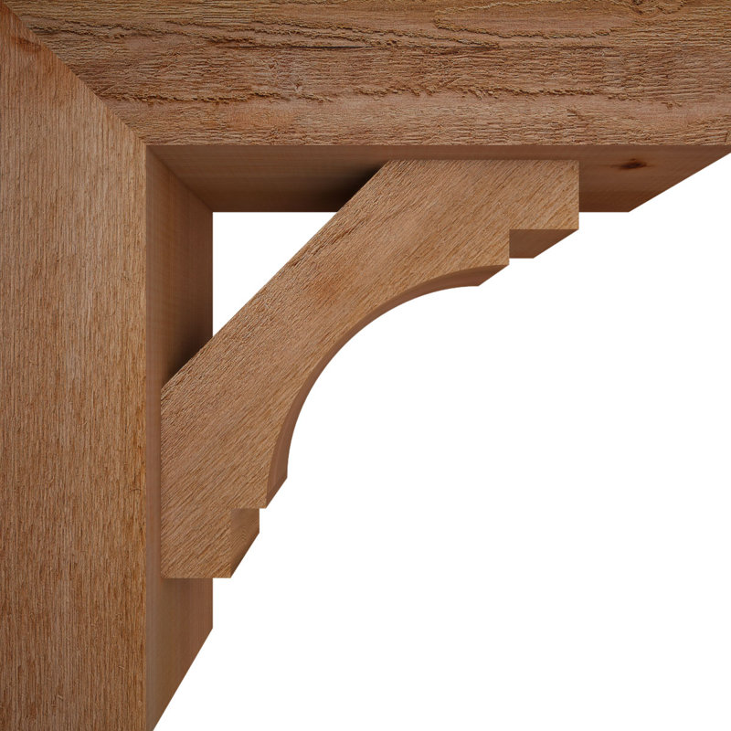 Support Merced Block avec support décalé, 20 po x 20 po, Cèdre rouge occidental de l 6 po (scié brut)