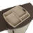 Portable Dry Rein Outdoor Serving and Grilling Prep Station with Wheels