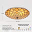 Plafonnier encastré 4 lumières en verre coloré élégant Tiffany 4 lumières Elegant