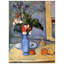 'Still Life with Blue Vase' by Paul Cezanne Painting Print-21211044