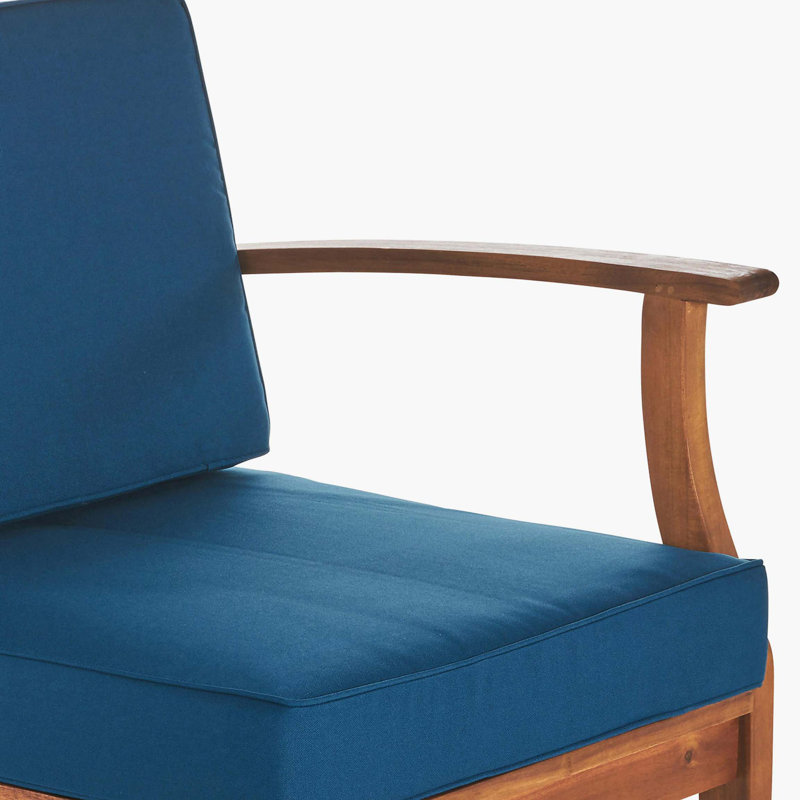 perla 3 seater sofa and table set, blue, Blue