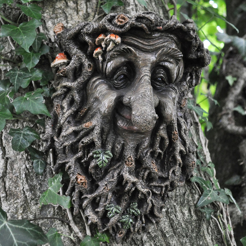 Plants & Flowers Fantasy & Sci-Fi Weather Resistant Resin Garden Statue