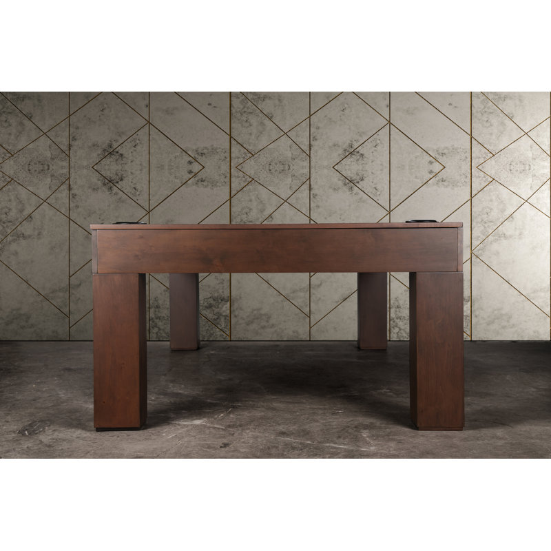 Paula Parsons Pool Table In Antique Coffee With Professional Installation Included, 32.5" H x 101" L x 57" W
