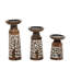 Ensemble de bougeoirs en bois de manguier en forme de cloche minimaliste fabriqués à la main pour bougie pilier-509105686