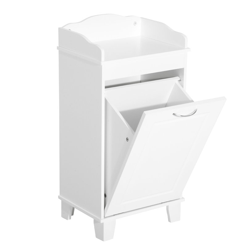 Armoire de rangement pour salle de bain inclinable 31 po, armoire blanche avec foyer à eau