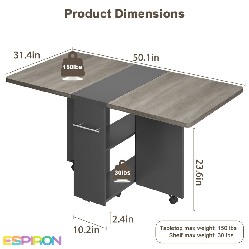 Dining Table, Grey/Brown