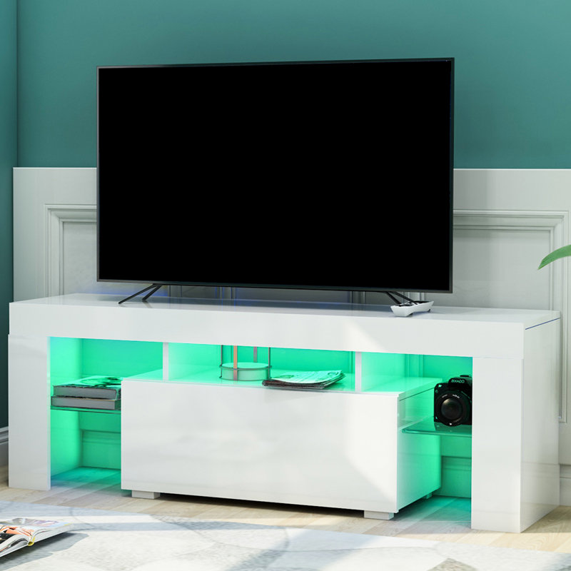 Dionisio TV Stand for TVs up to 55", White