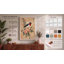 Robin Among Roses Japandi - Wrapped Canvas-583495806-583496067