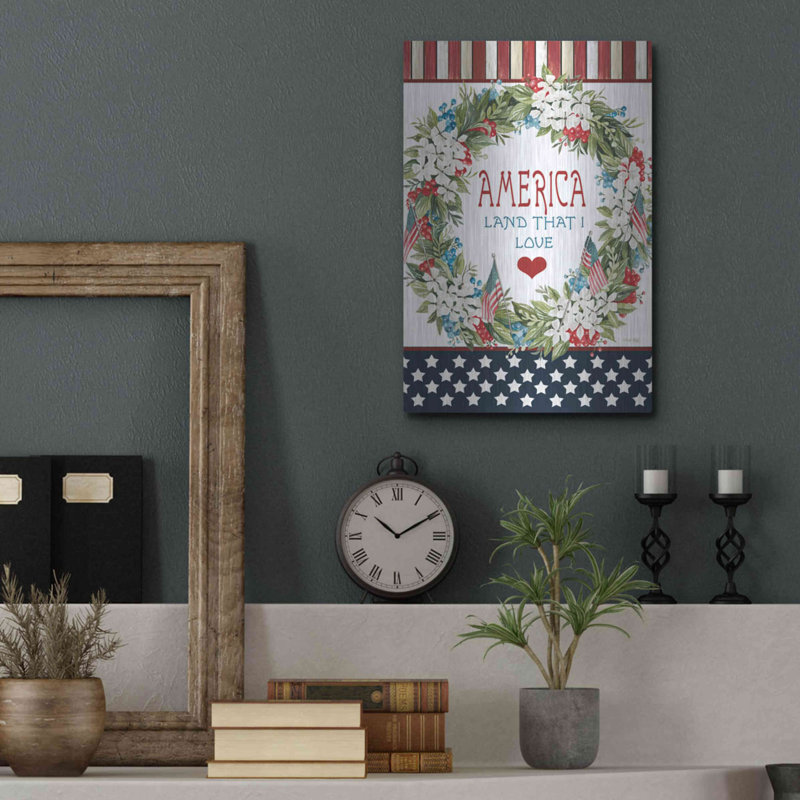 «Land That I Love» par Cindy Jacobs, H 16 po x l 12 po