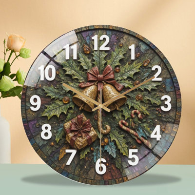 Horloge murale de Noël 12 po