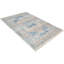 Tapis rectangulaires en polyester lavable à la machine Crayton | Ivoire bleu | Conception orientale, tapis de salon, chambre à coucher-33070355