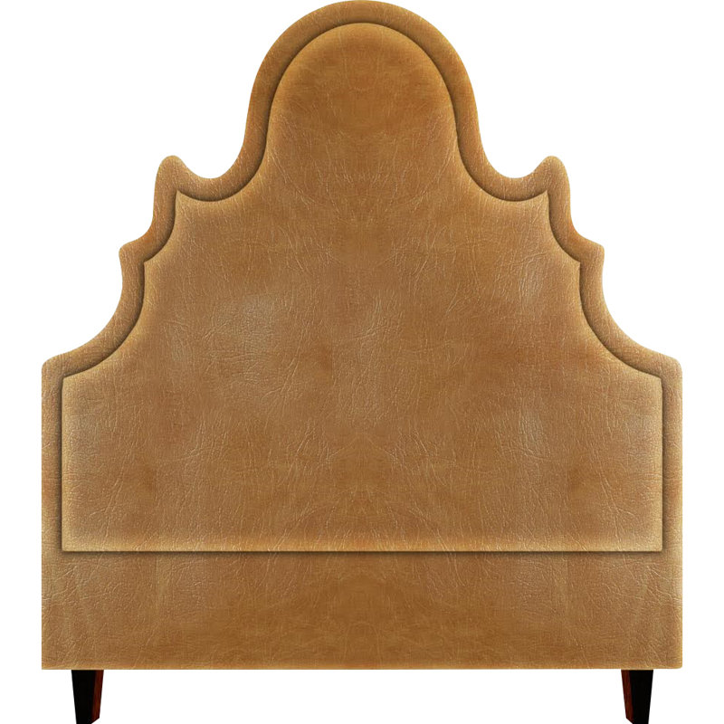 Amalie Upholstered Headboard, Full, Cashew
