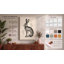 Watchful Hare Botanical - Wrapped Canvas-1885831691-1885831740