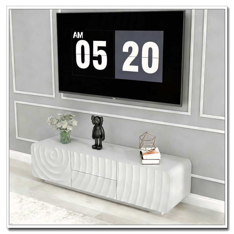 58''Tv Stand, White