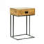 Table d'appoint en bois de manguier en forme de C-1271039485