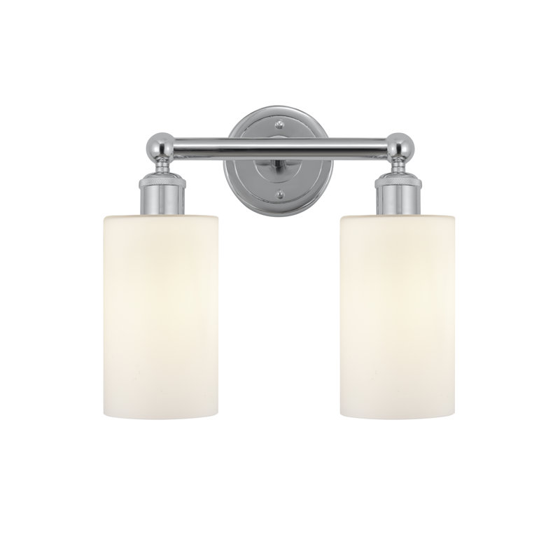 Caldello 2 - Light Dimmable Vanity Light, Matte White, Polished Chrome