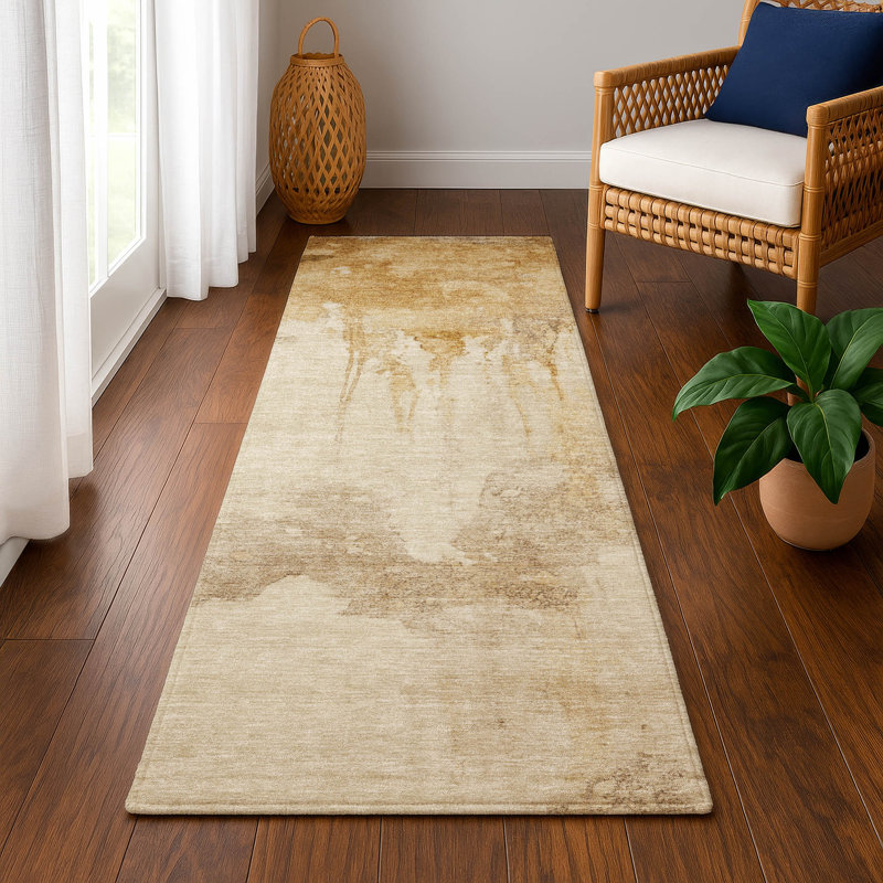 Premium Machine Washable Jacquez AMF1791 Modern Rug, Runner 2'3" x 7'6"