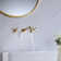 Wall Mounted Optional 2-handle Bathroom Faucet