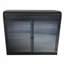 Armoire de rangement murale en métal 2 portes avec portes et tablettes en verre trempé-646777462