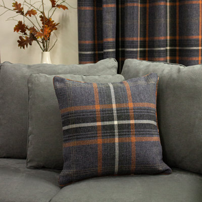 Alverson Plaid Square Throw Pillow Cover