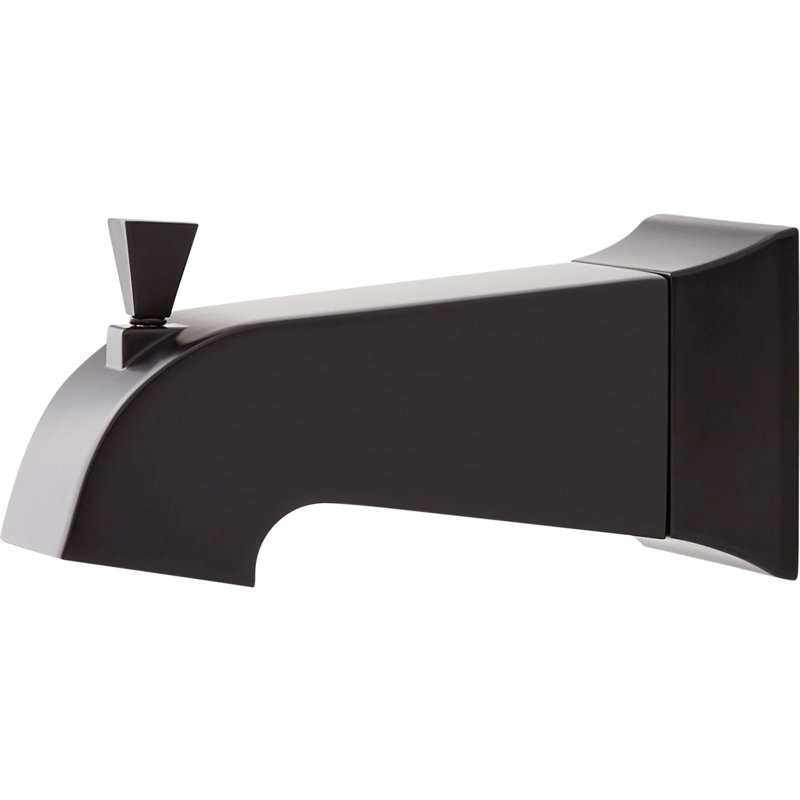 Vilamonte Tub Spout with Diverter - Matte Black, Matte Black
