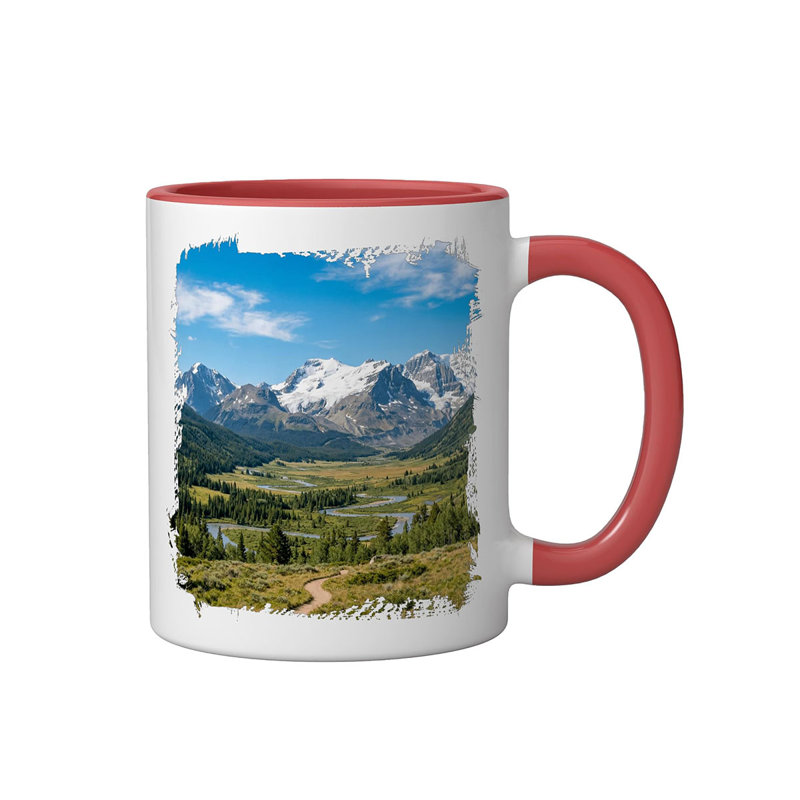 Ceramic Coffee Mug, Red