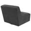 Chaise pivotante rembourrée sans accoudoirs -1636928245
