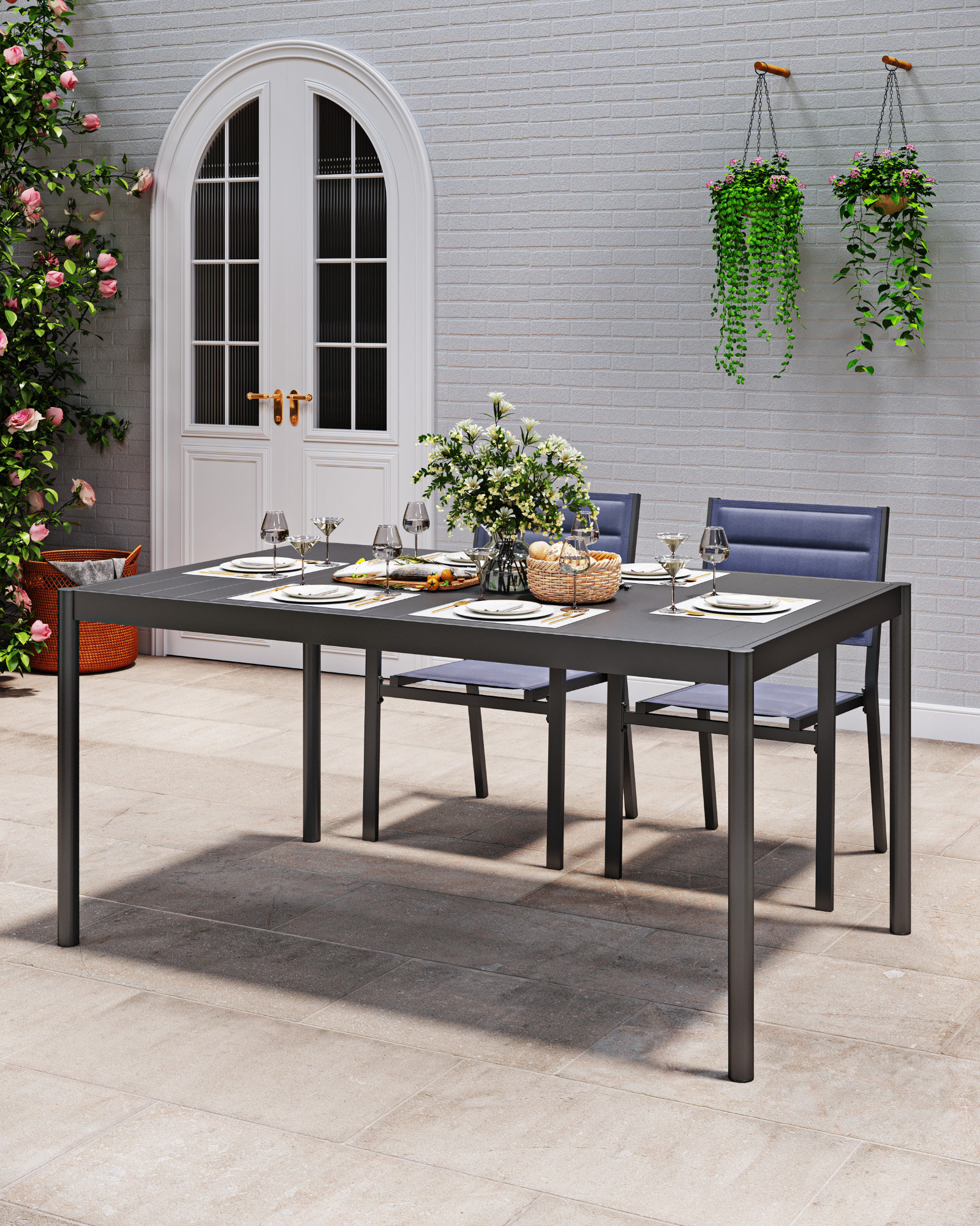 Latitude Run Rectangular 6 - Person Standing Height Table | Wayfair.co.uk